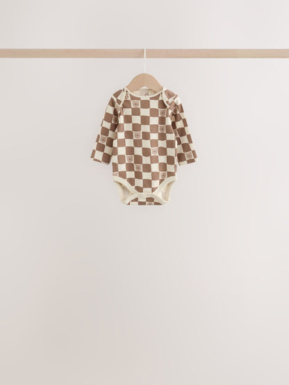 Dsiney Kidz - Brown Bear Long Sleeve Bodysuits 5 Pack image 4
