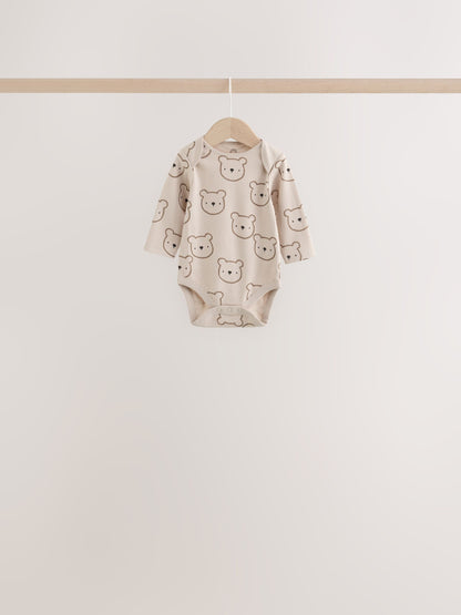 Dsiney Kidz - Brown Bear Long Sleeve Bodysuits 5 Pack image 5