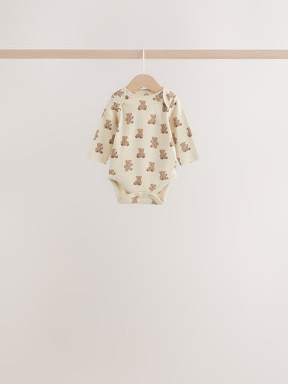 Dsiney Kidz - Brown Bear Long Sleeve Bodysuits 5 Pack image 7