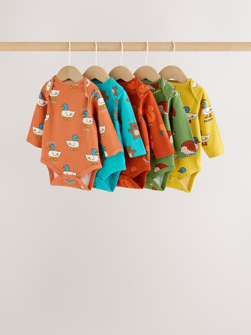 Dsiney Kidz - Bright Animal Long Sleeve Bodysuits 5 Pack image 1