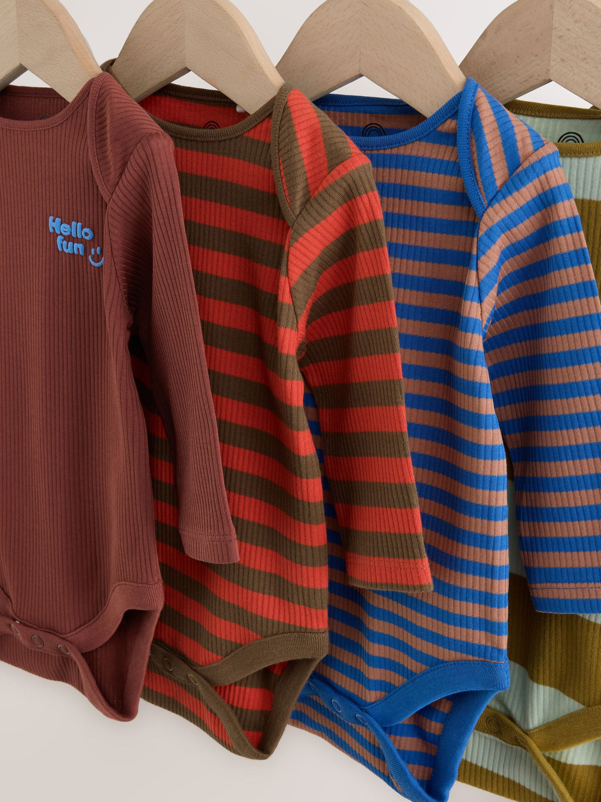 Dsiney Kidz - Multi Stripe Long Sleeve Bodysuits 5 Pack image 9