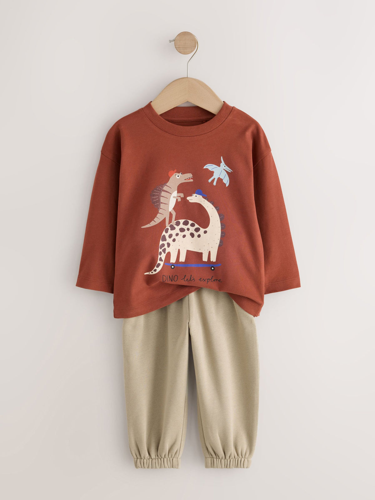 Multi Animal Safari Graphic Printed Top and Leggings Set 2 Pack (3mths-7yrs) - image 3