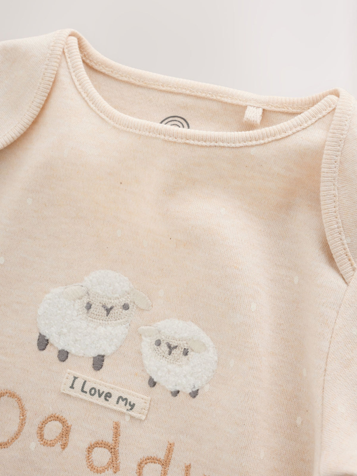Dsiney Kidz - Neutral I Love My Daddy Long Sleeve Baby Bodysuit image 4