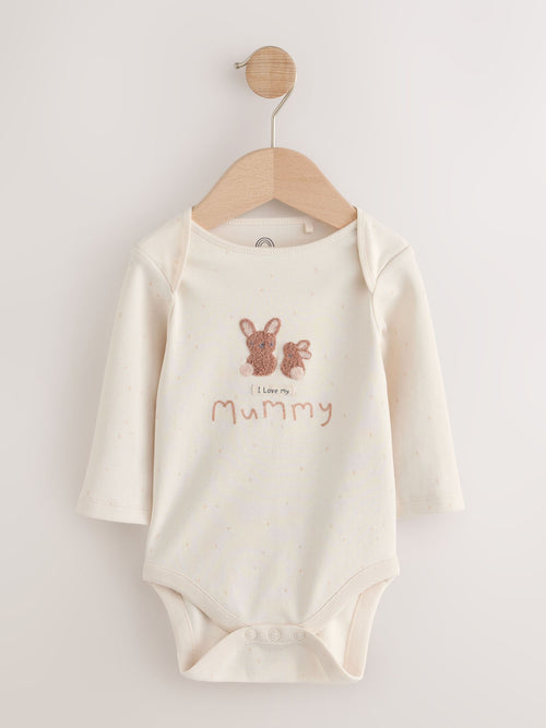 Dsiney Kidz - Neutral I Love My Mummy Long Sleeve Baby Bodysuit image 1