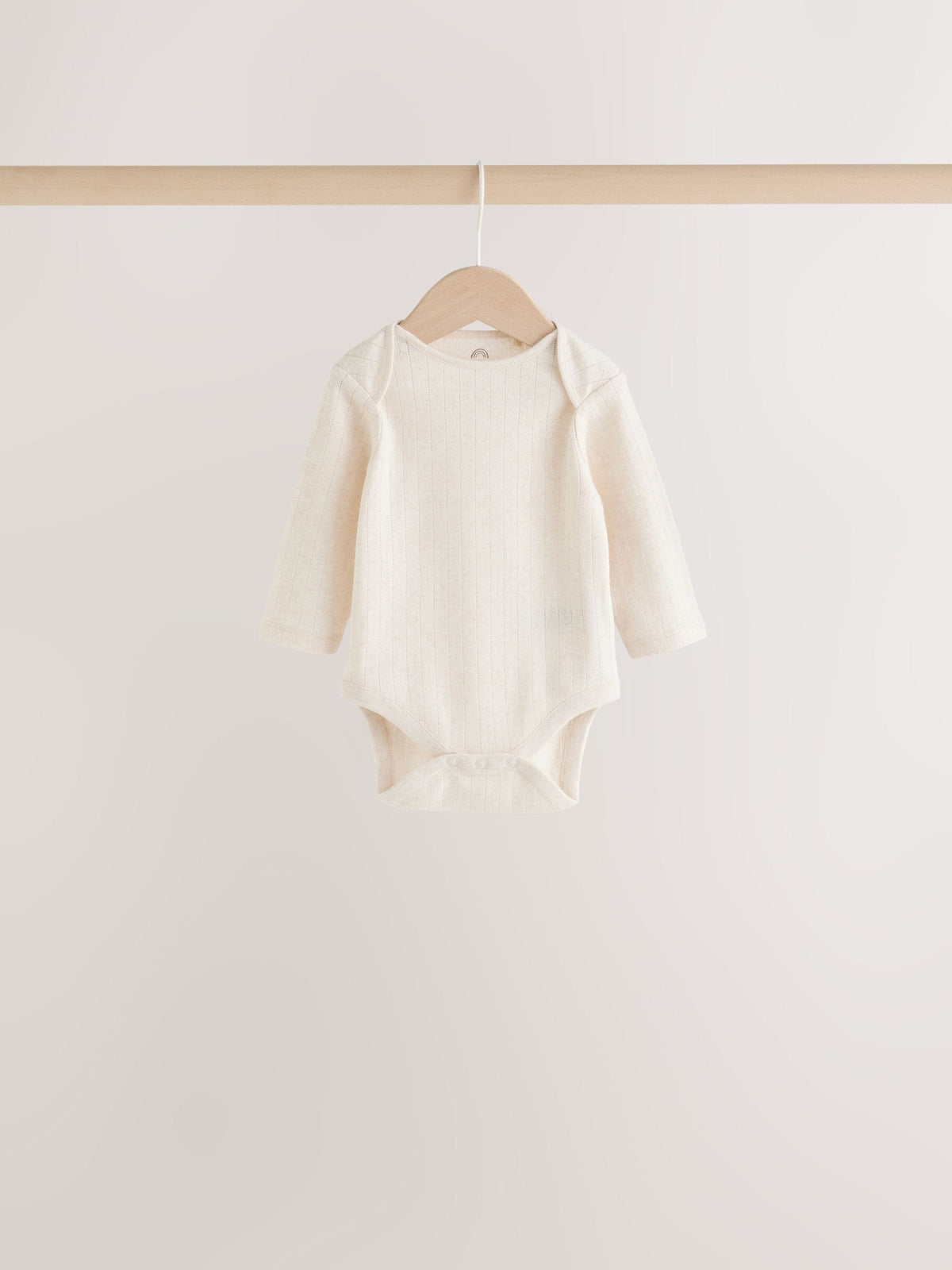 Dsiney Kidz - Neutral Pointelle Long Sleeve Baby Bodysuits 3 Pack image 2