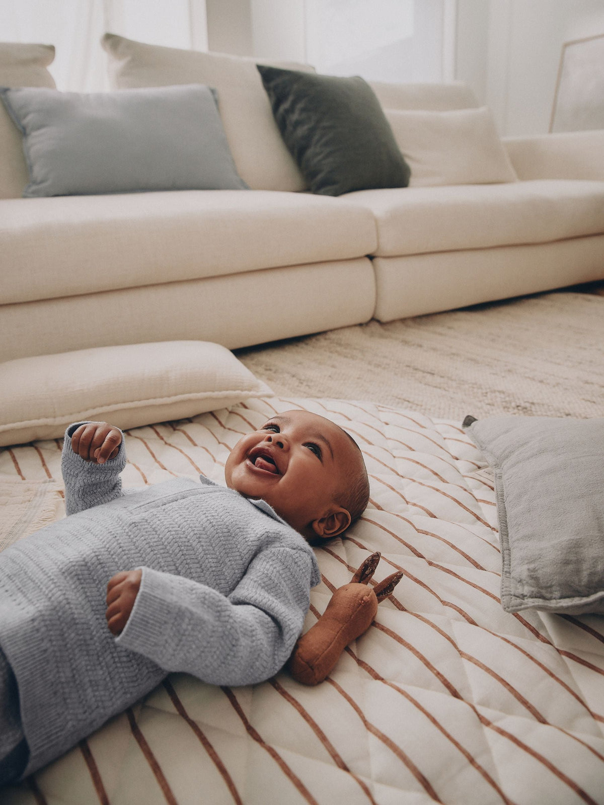 Grey Knitted Jumper and Leggings Baby Set (0mths-2yrs) image 3
