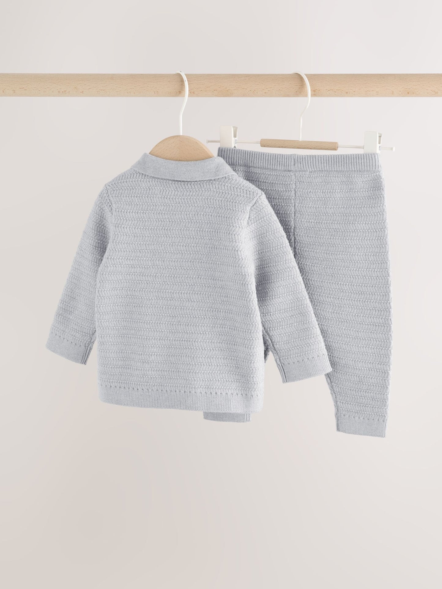 Grey Knitted Jumper and Leggings Baby Set (0mths-2yrs) image 5