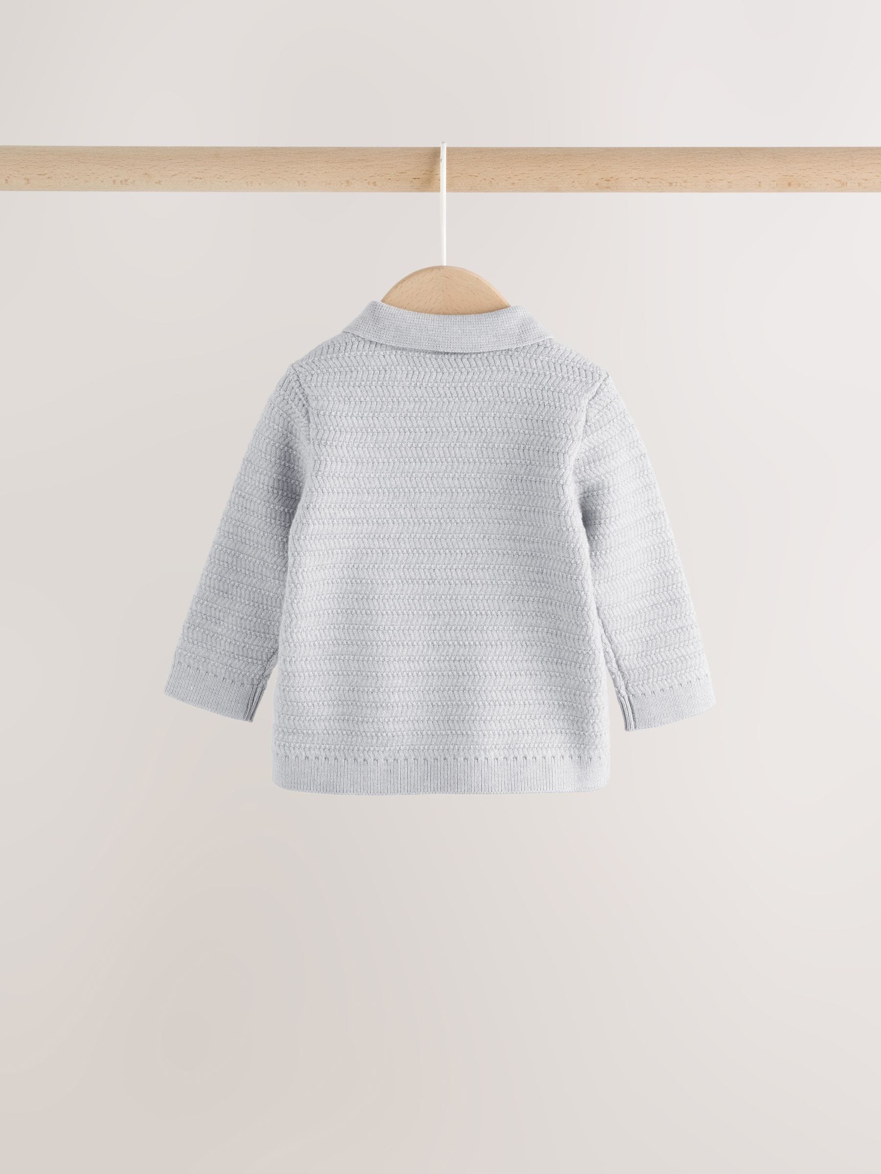Grey Knitted Jumper and Leggings Baby Set (0mths-2yrs) image 7