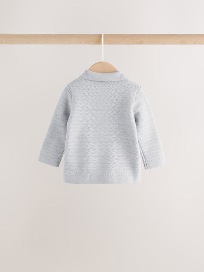 Grey Knitted Jumper and Leggings Baby Set (0mths-2yrs) image 7