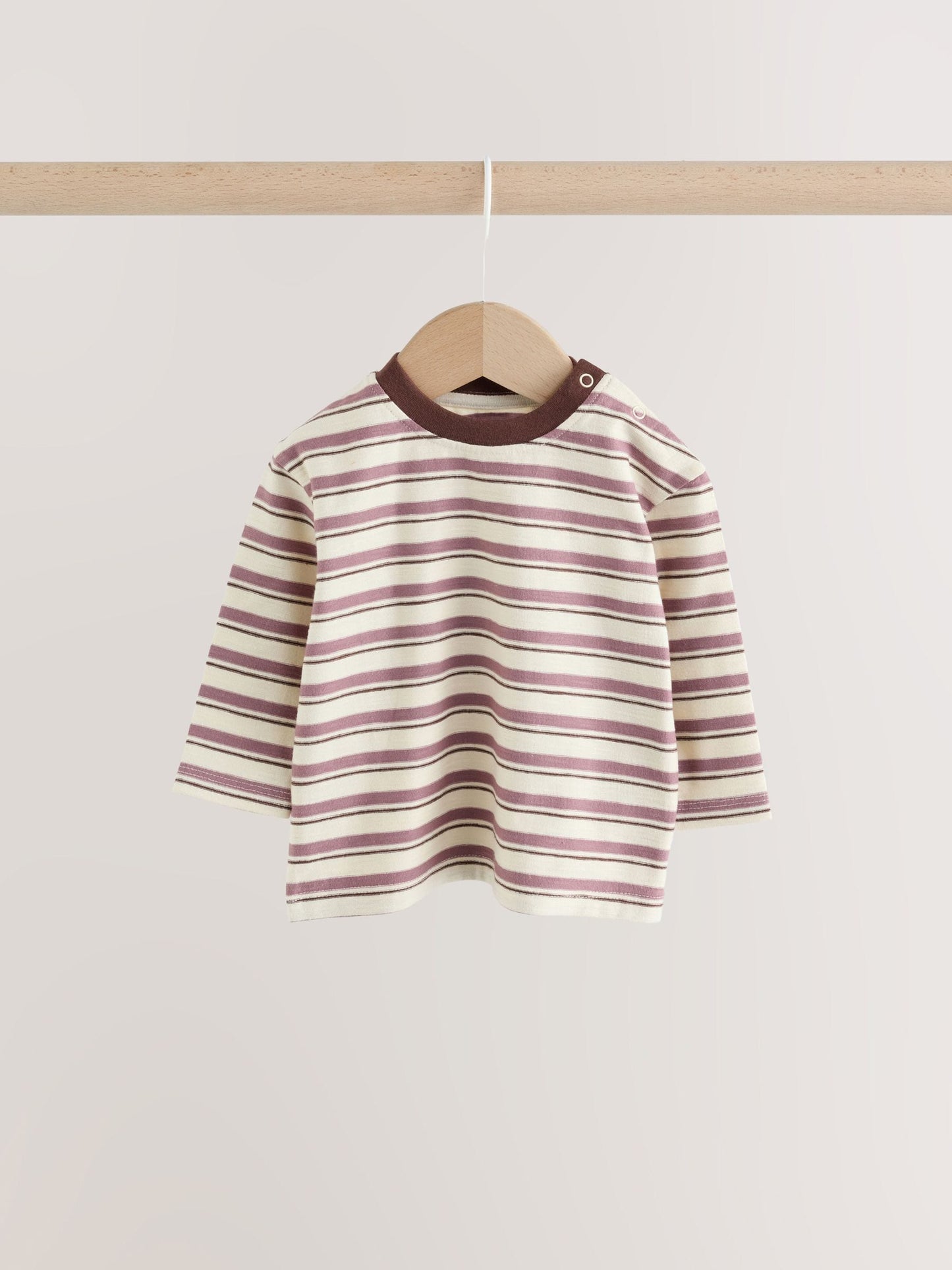 Dsiney Kidz - Blue/Green Stripe Baby Long Sleeve T-Shirts 4 Pack (0mths-2yrs) image 3