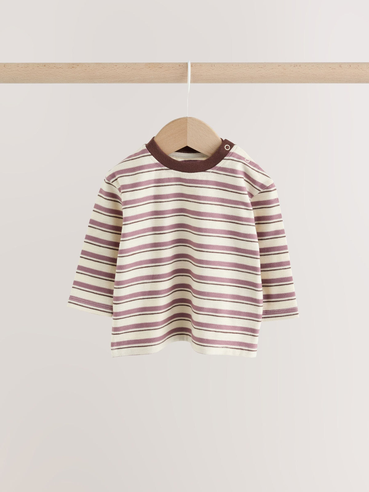 Dsiney Kidz - Blue/Green Stripe Baby Long Sleeve T-Shirts 4 Pack (0mths-2yrs) image 3