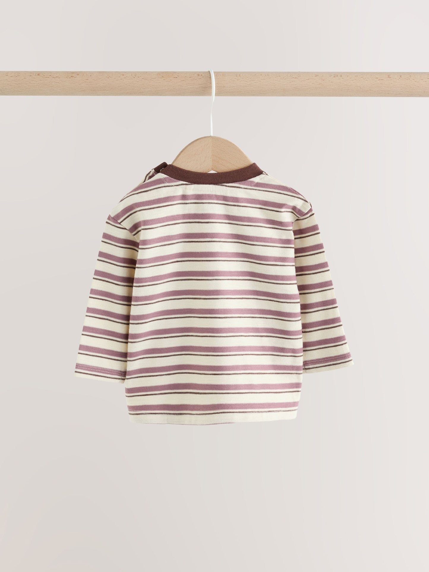 Dsiney Kidz - Blue/Green Stripe Baby Long Sleeve T-Shirts 4 Pack (0mths-2yrs) image 7