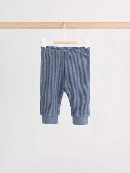 Blue Textured Top and Legging Baby Set (0mths-2yrs) image 3
