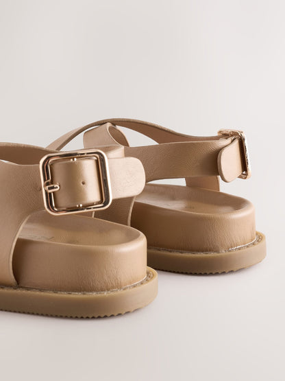 Neutral Footbed Sandals image 4
