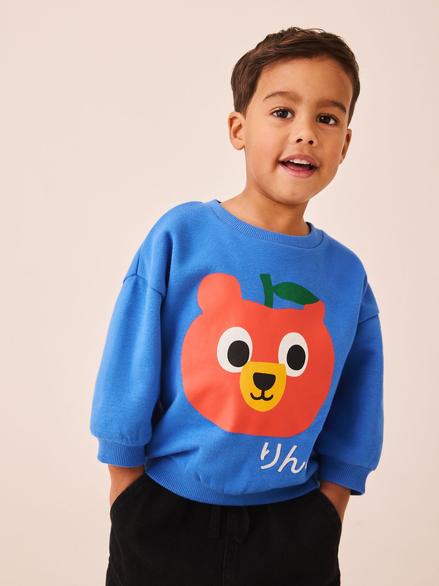 Dsiney Kidz - Blue Bear Printed Crew Neck Sweat Top (3mths-7yrs) image 1