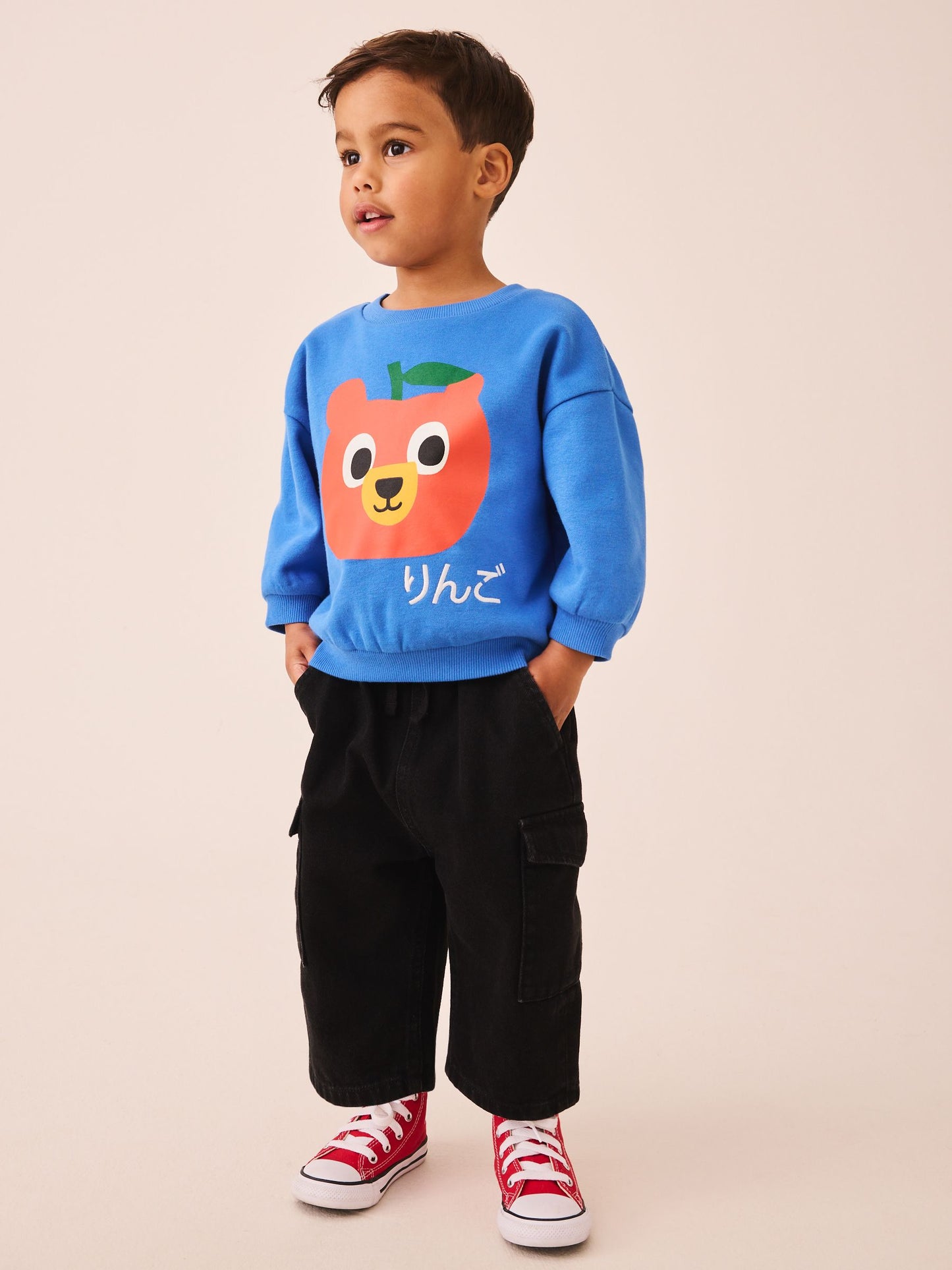 Dsiney Kidz - Blue Bear Printed Crew Neck Sweat Top (3mths-7yrs) image 2