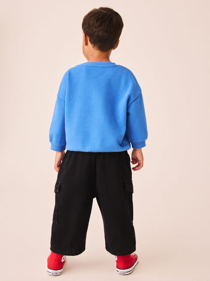 Dsiney Kidz - Blue Bear Printed Crew Neck Sweat Top (3mths-7yrs) image 3