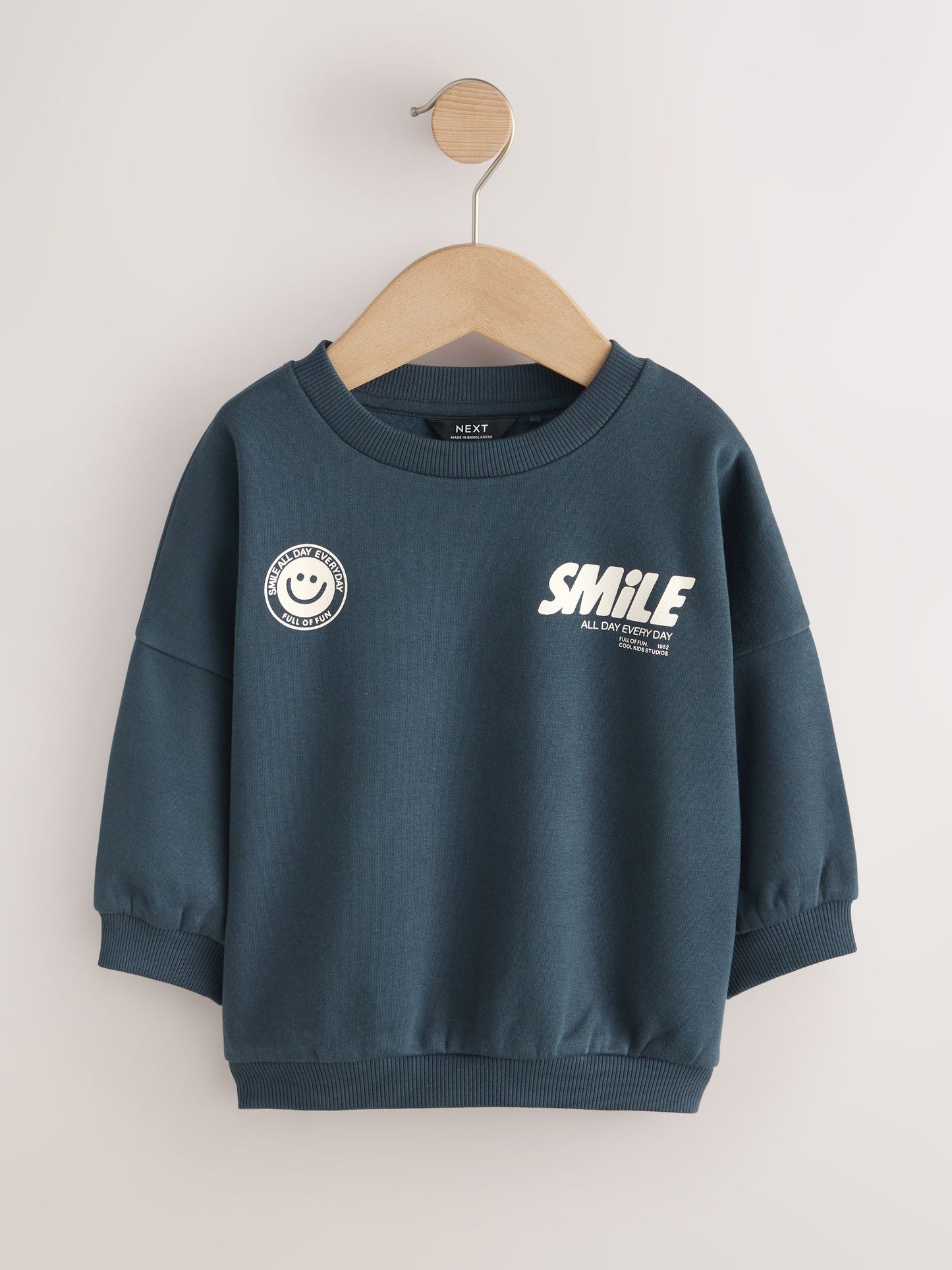 Dsiney Kidz - Blue Back Printed Crew Neck Sweat Top (3mths-7yrs) image 1