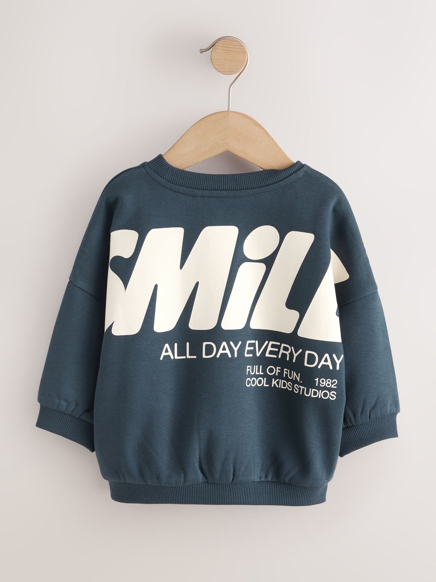 Dsiney Kidz - Blue Back Printed Crew Neck Sweat Top (3mths-7yrs) image 2