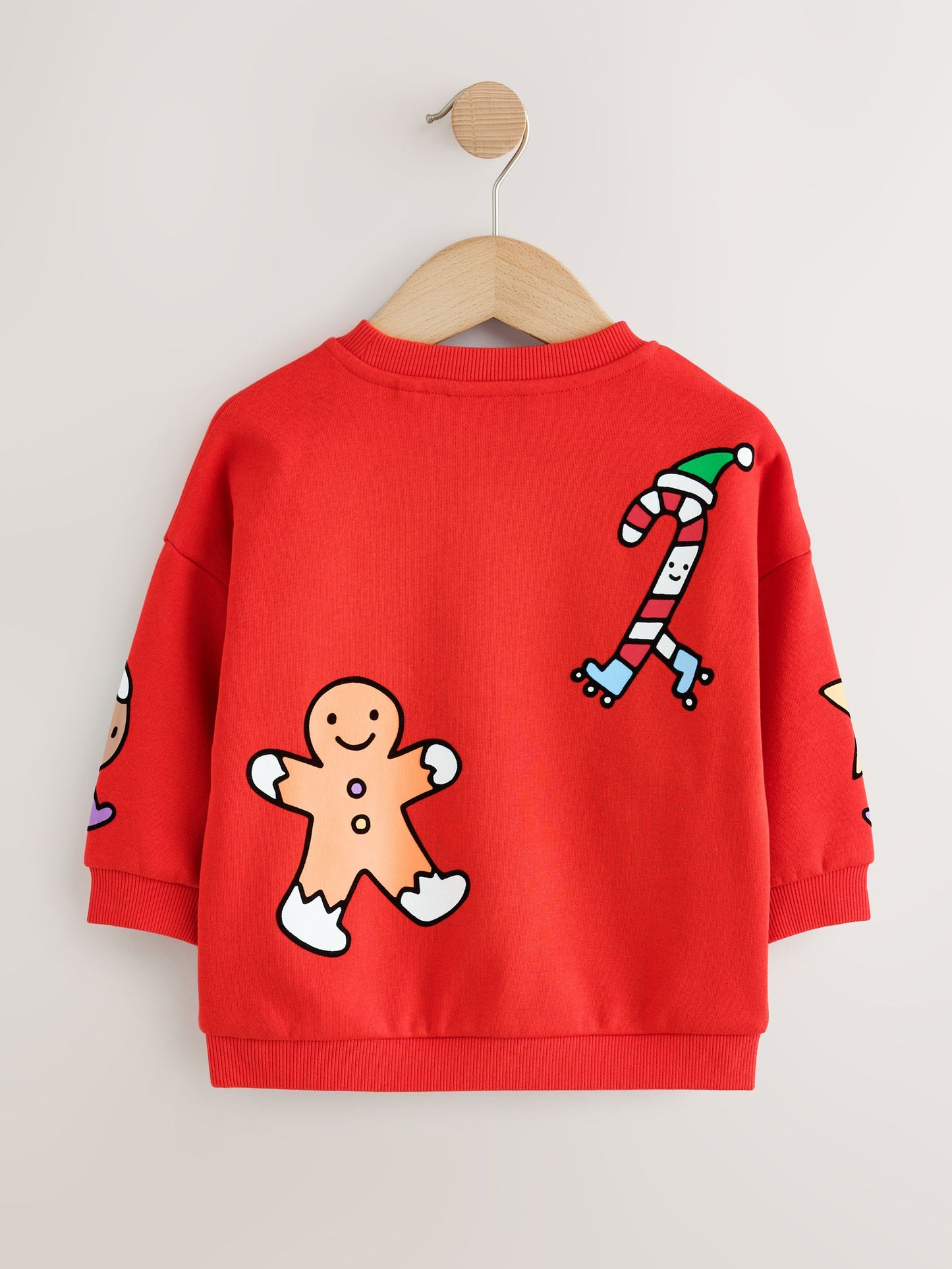 Dsiney Kidz - Red Christmas Crew Neck Sweat Top (3mths-7yrs) image 2