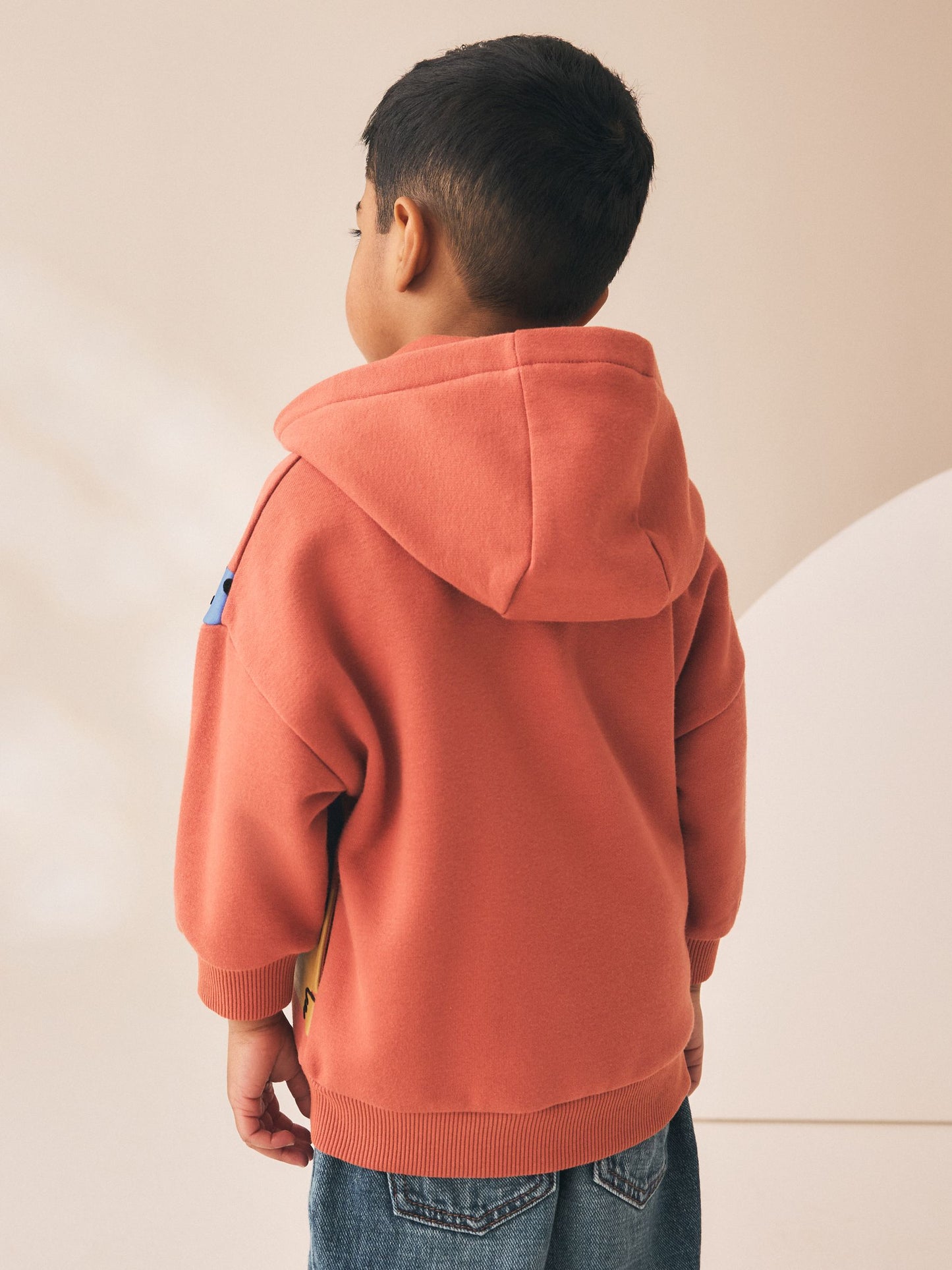Dsiney Kidz - Tan Brown Printed Zip Thru Hoodie (3mths-7yrs) image 2