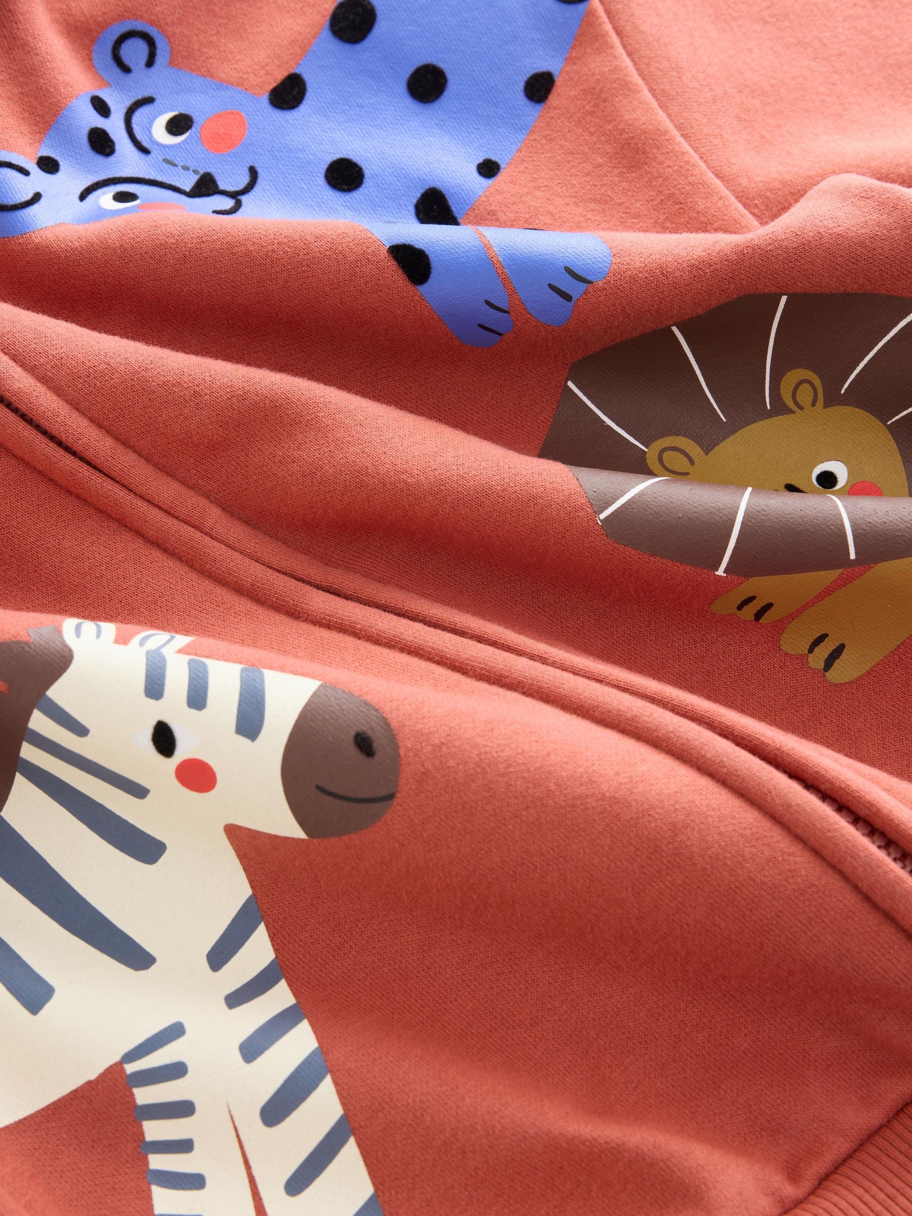 Dsiney Kidz - Tan Brown Printed Zip Thru Hoodie (3mths-7yrs) image 7