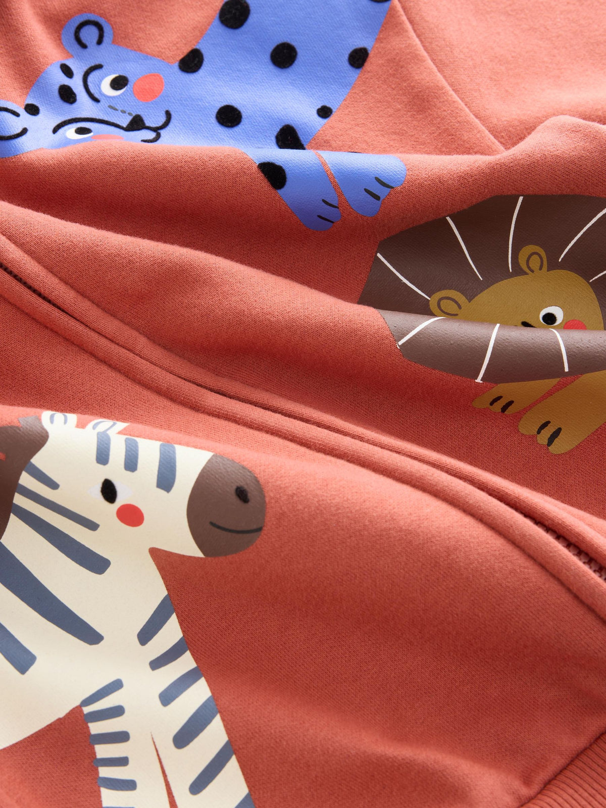 Dsiney Kidz - Tan Brown Printed Zip Thru Hoodie (3mths-7yrs) image 7