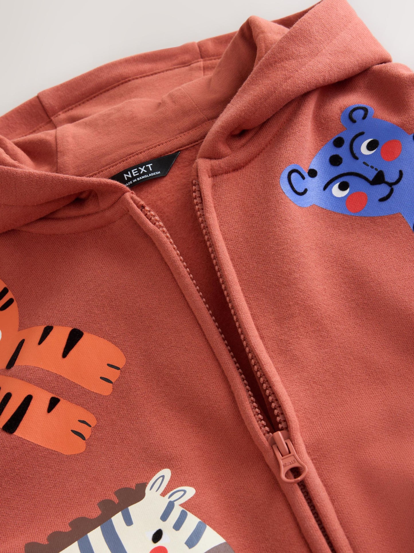 Dsiney Kidz - Tan Brown Printed Zip Thru Hoodie (3mths-7yrs) image 8