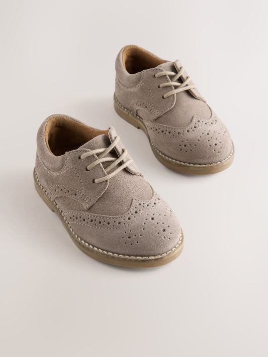 Dsiney Kidz - Neutral Wide Fit (G) Lace Up Brogue Shoes image 1