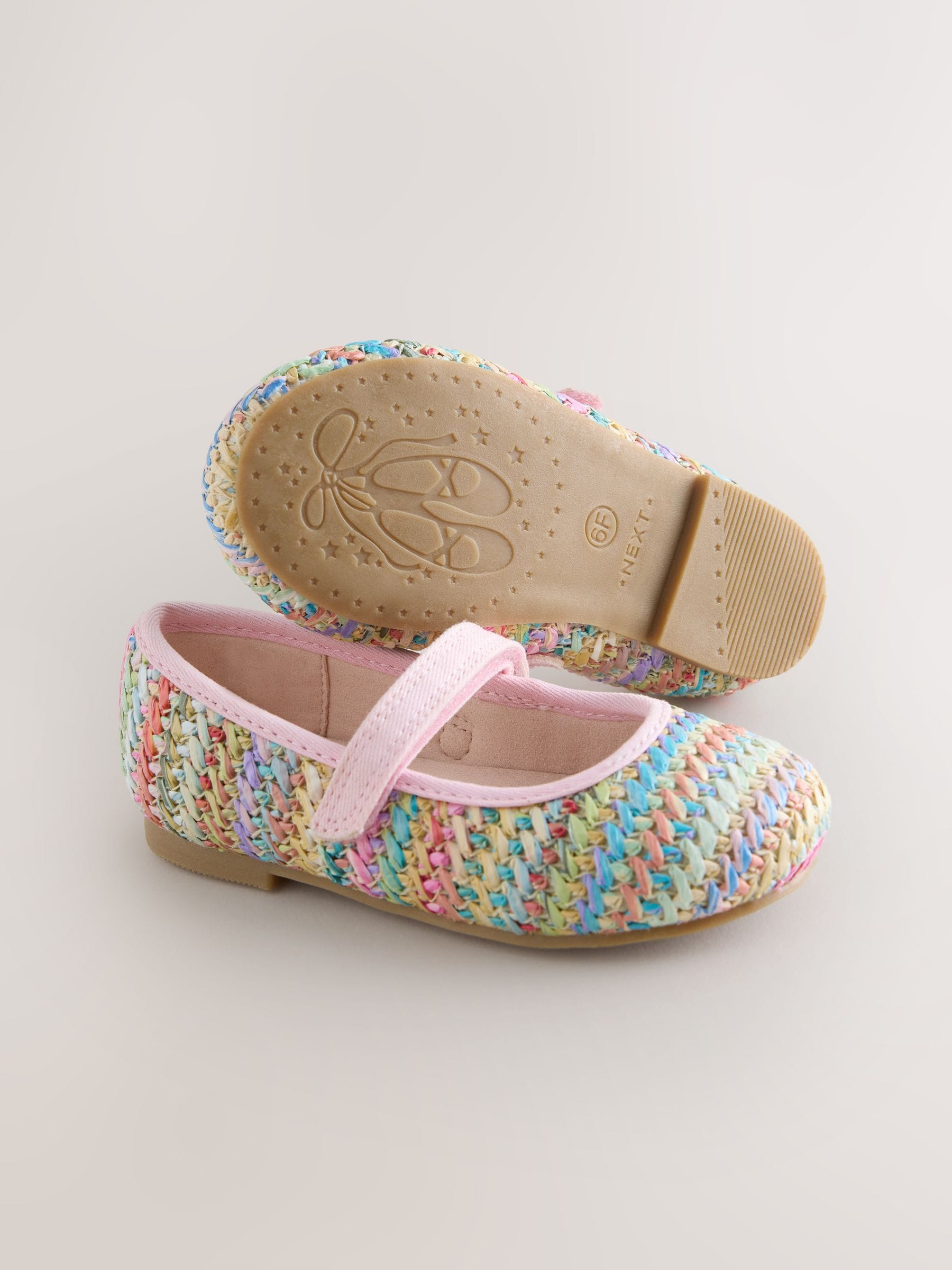 Rainbow Wide Fit (G) Mary Jane Touch Fastening Occasion Shoes image 4