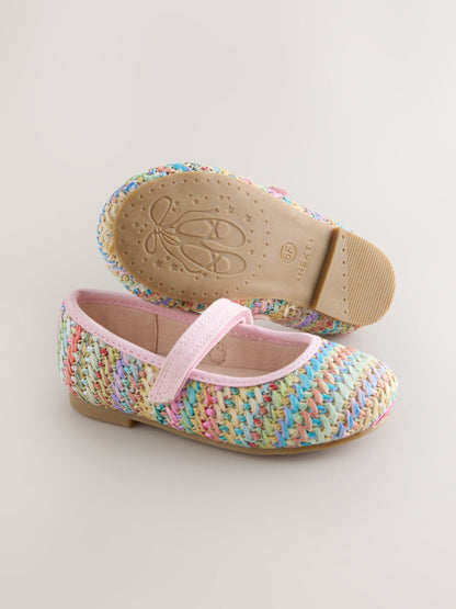 Rainbow Wide Fit (G) Mary Jane Touch Fastening Occasion Shoes image 4