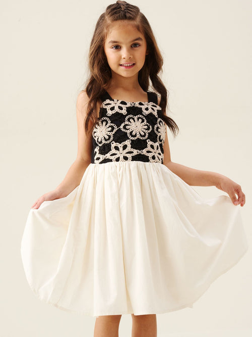 Dsiney Kidz - Angel & Rocket Cream Sabrina Ecru Floral Crochet Dress image 1