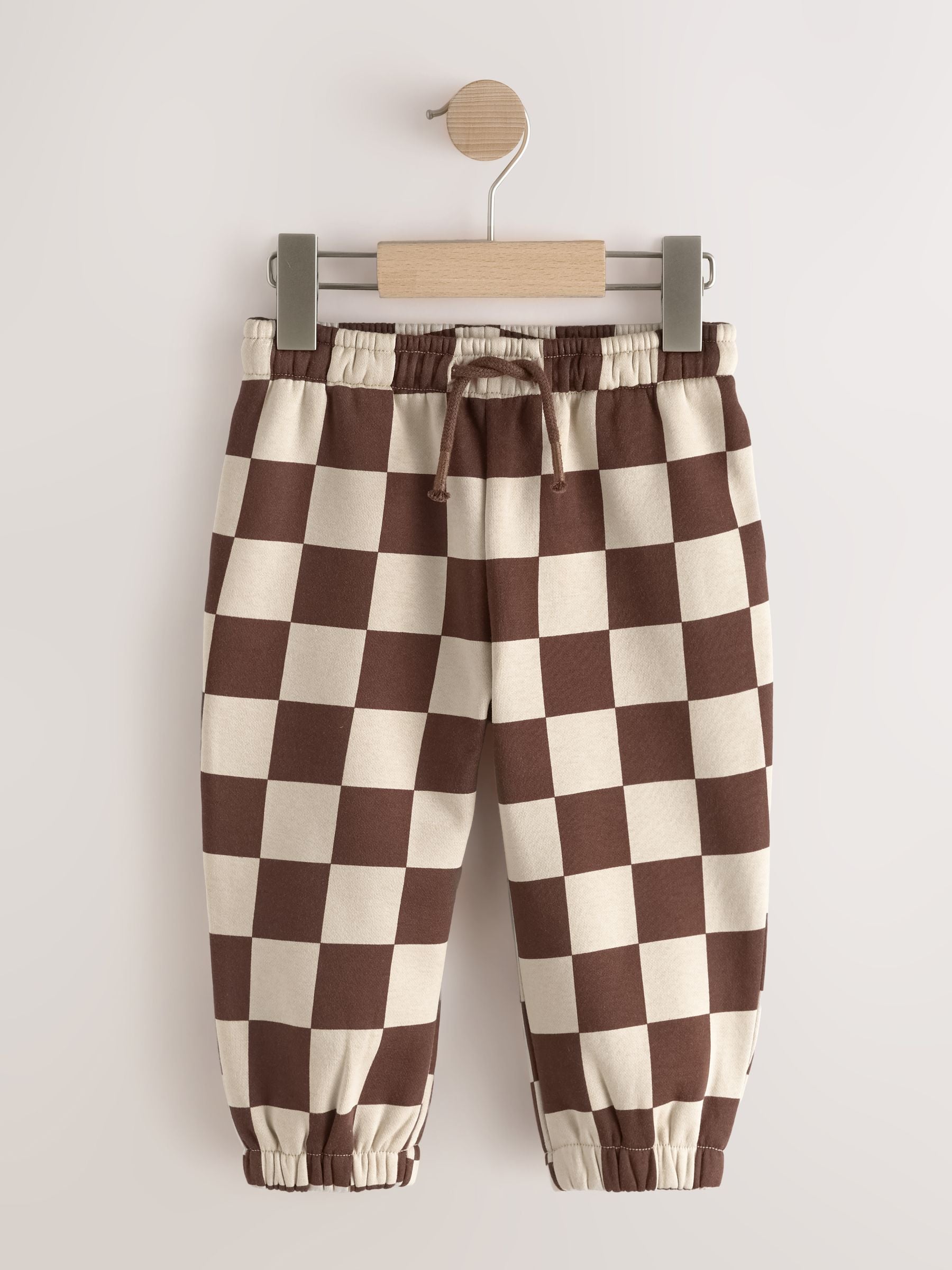 Dsiney Kidz - Chocolate Brown Single Wide Leg Jersey Joggers (3mths-7yrs) image 1