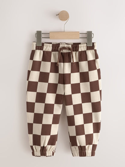 Dsiney Kidz - Chocolate Brown Single Wide Leg Jersey Joggers (3mths-7yrs) image 1