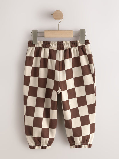 Dsiney Kidz - Chocolate Brown Single Wide Leg Jersey Joggers (3mths-7yrs) image 2