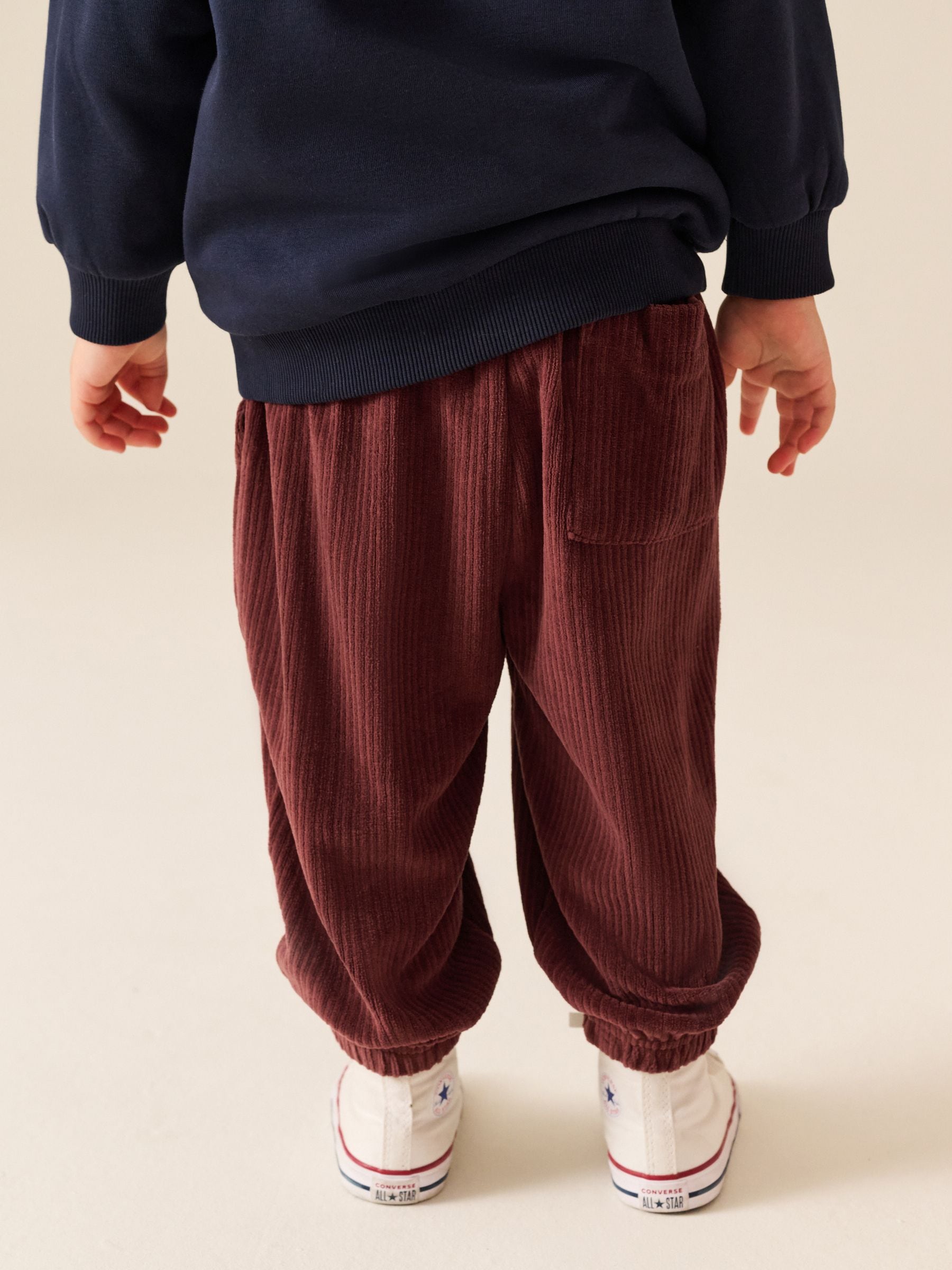Dsiney Kidz - Burgundy Red Cord Cuffed Joggers (3mths-7yrs) image 2