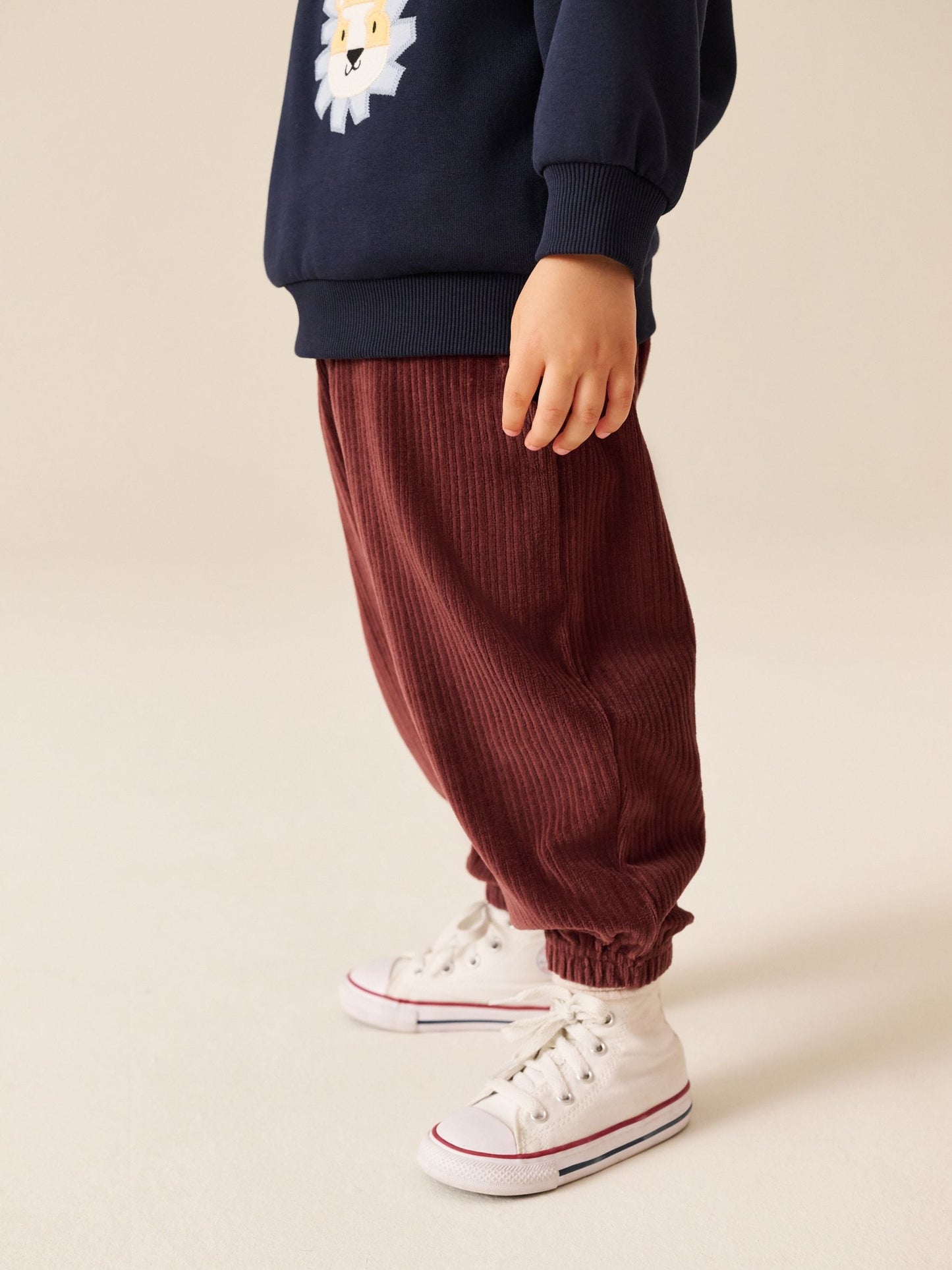 Dsiney Kidz - Burgundy Red Cord Cuffed Joggers (3mths-7yrs) image 3