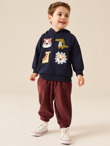 Dsiney Kidz - Burgundy Red Cord Cuffed Joggers (3mths-7yrs) image 4