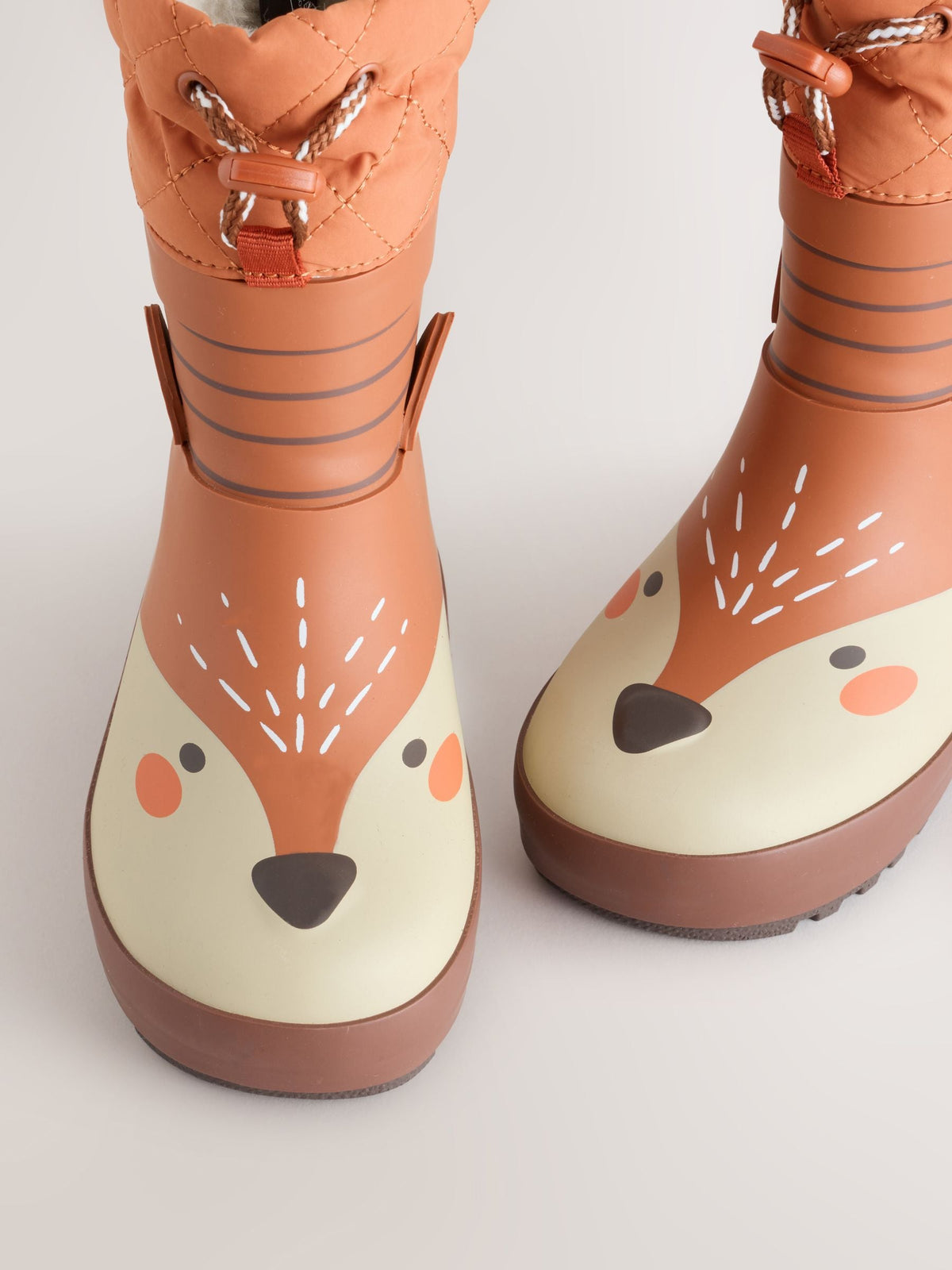Tan Brown Fox Cuff Wellies - image 4