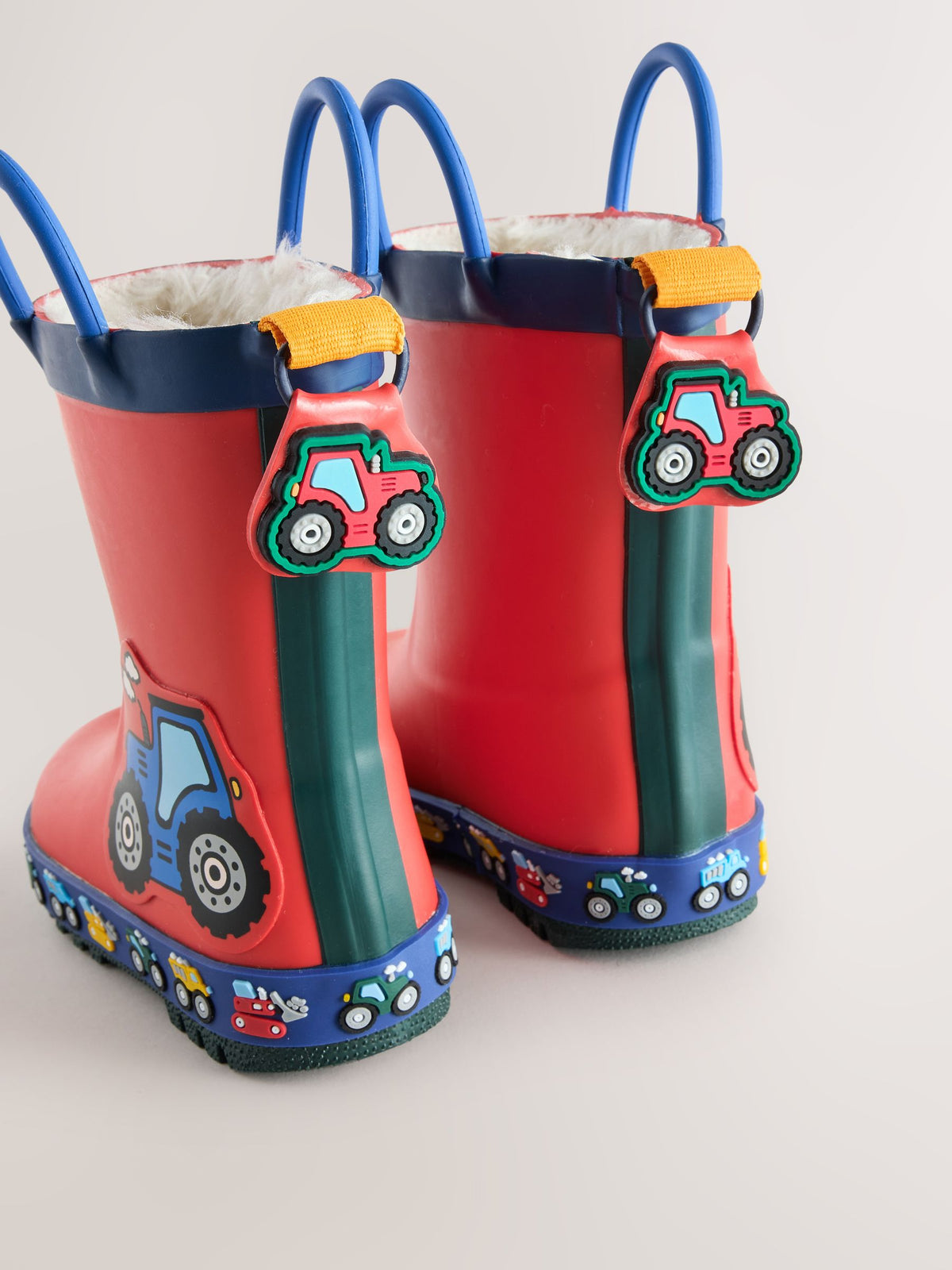 Dsiney Kidz - Red Transport Warm Lined Handle Wellies image 4