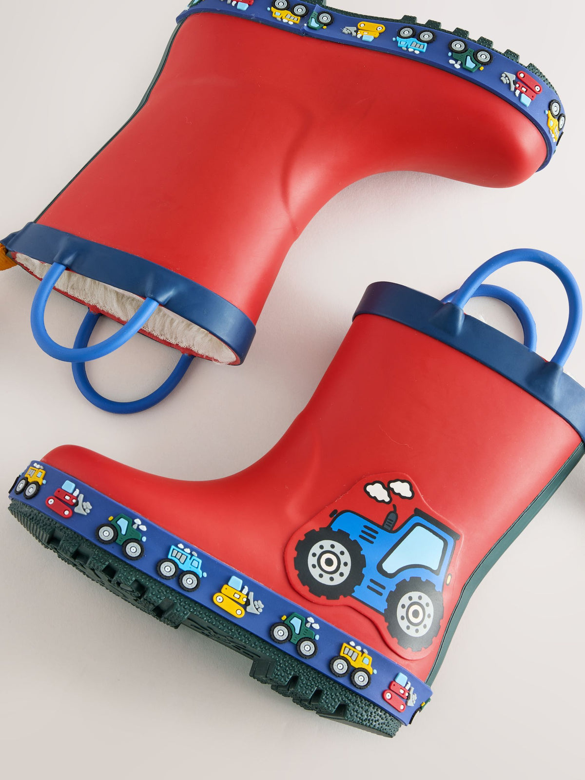 Dsiney Kidz - Red Transport Warm Lined Handle Wellies image 5
