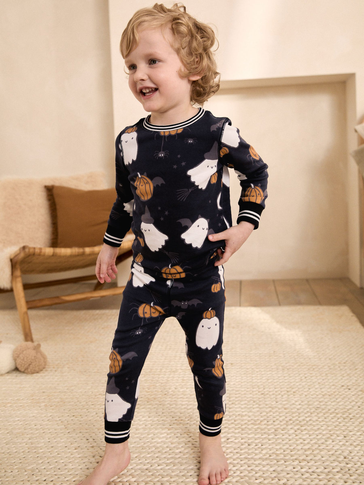 Dsiney Kidz - Black Ghost Halloween Pyjamas (9mths-12yrs) image 3