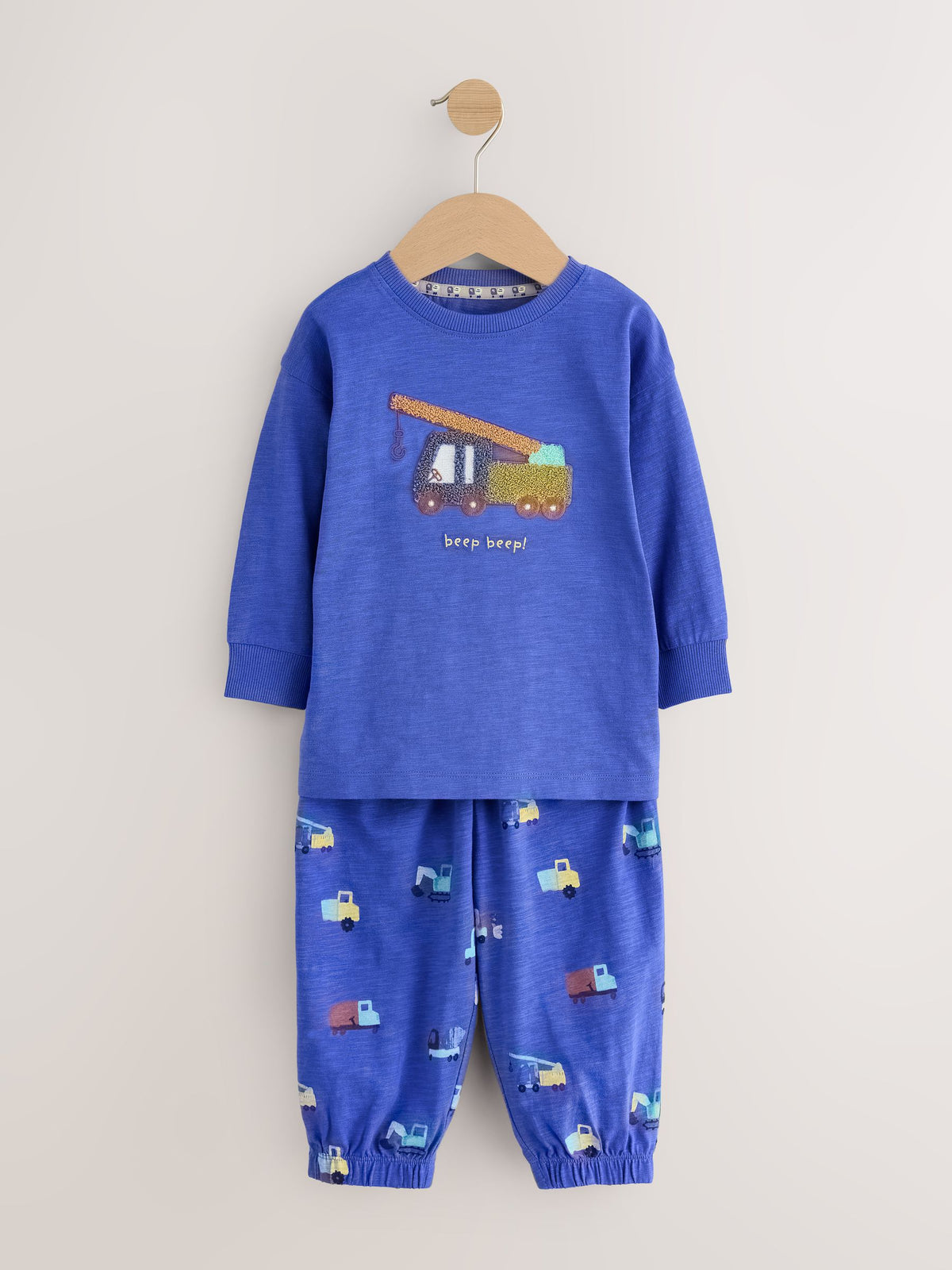 Dsiney Kidz - Brown/Yellow/Blue Diggers Oversized Pyjamas 3 Pack (9mths-8yrs) image 3
