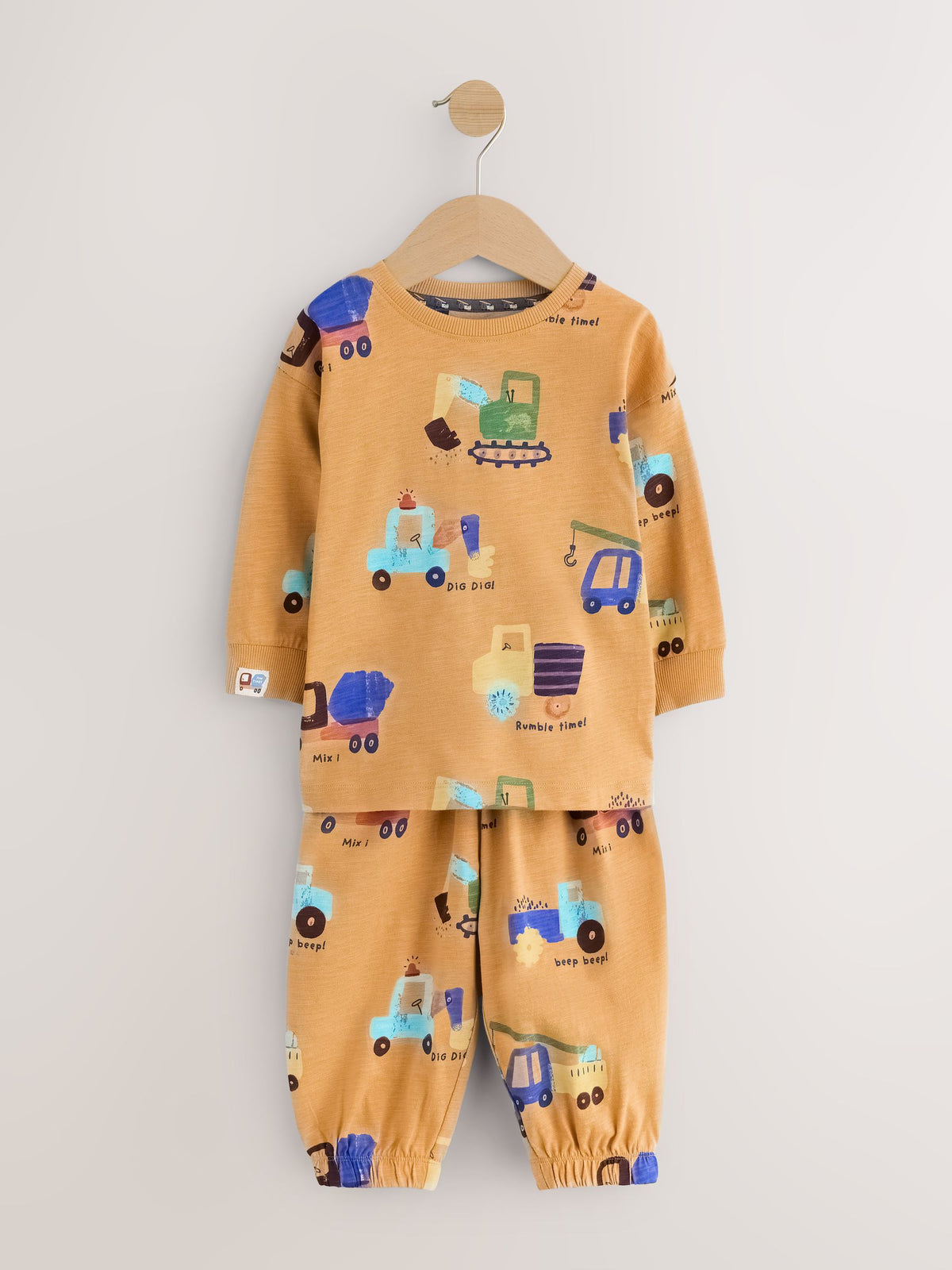 Dsiney Kidz - Brown/Yellow/Blue Diggers Oversized Pyjamas 3 Pack (9mths-8yrs) image 4