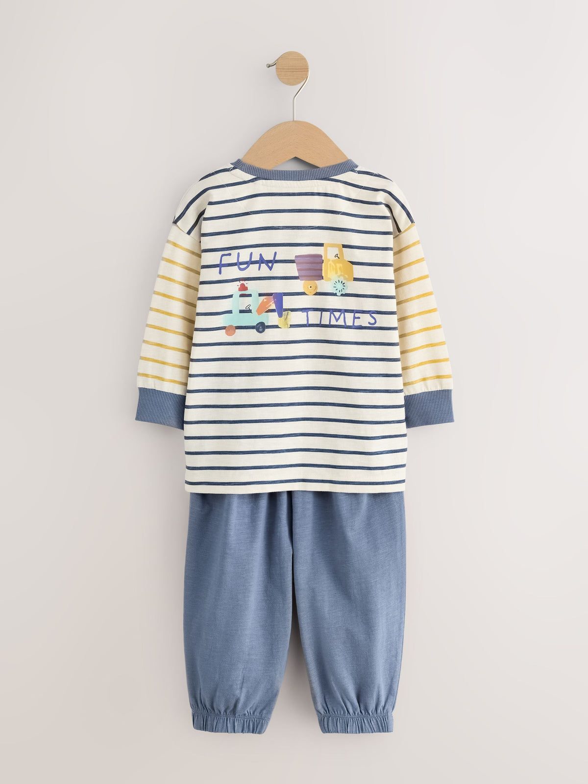 Dsiney Kidz - Brown/Yellow/Blue Diggers Oversized Pyjamas 3 Pack (9mths-8yrs) image 5