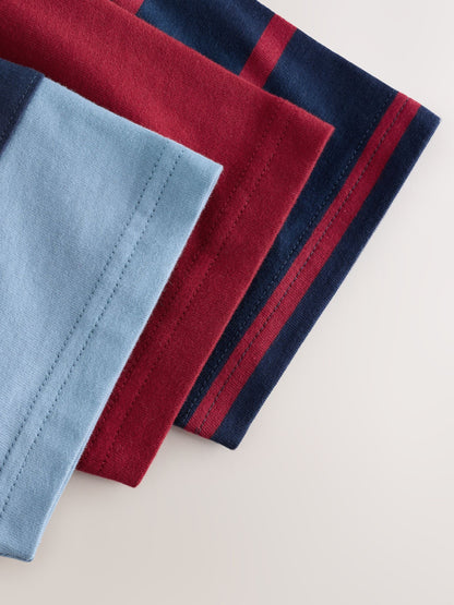 Red/Blue/Navy Short Pyjamas 3 Pack (3-16yrs) - image 13
