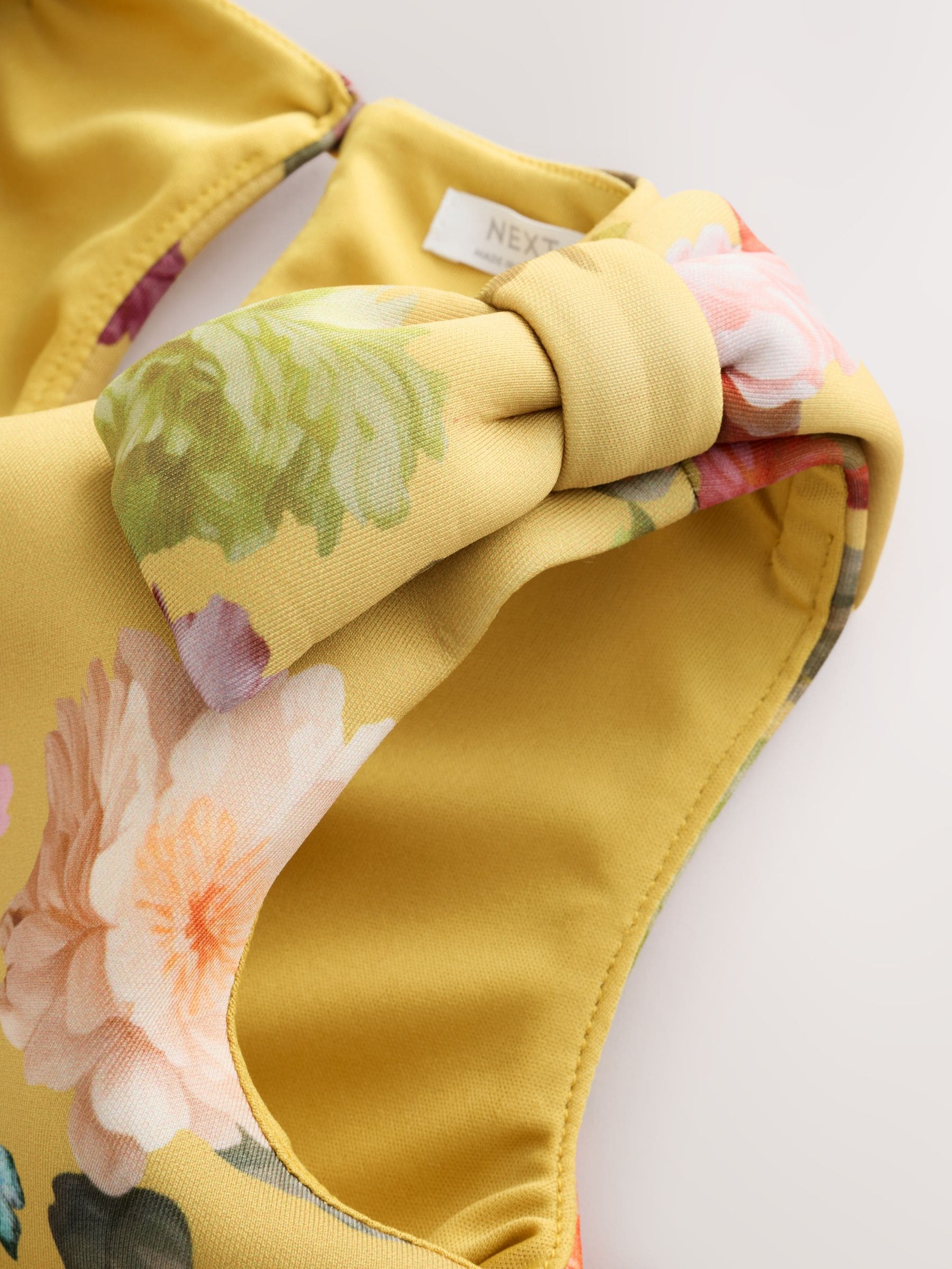 Dsiney Kidz - Yellow Ochre Floral Scuba Blouse and Skirt Set (3-16yrs) image 5