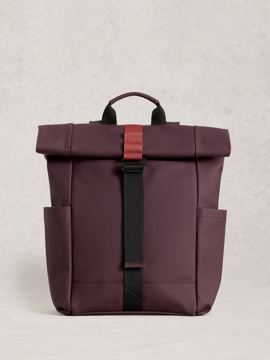 White Stuff Purple Alex Rubberised Backpack image 1