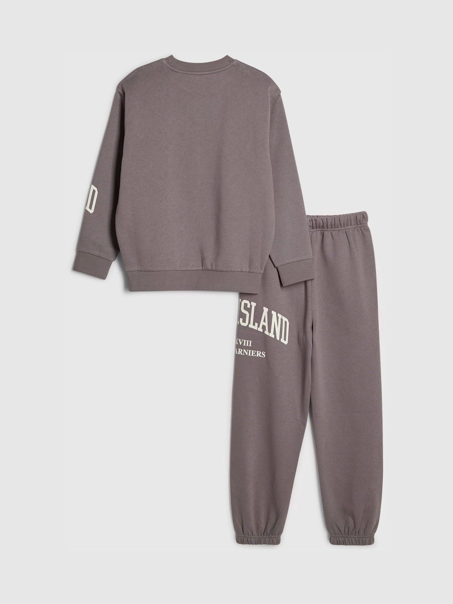 Dsiney Kidz - River Island Grey River Varsity Sweatshirt & Jogger Set image 2