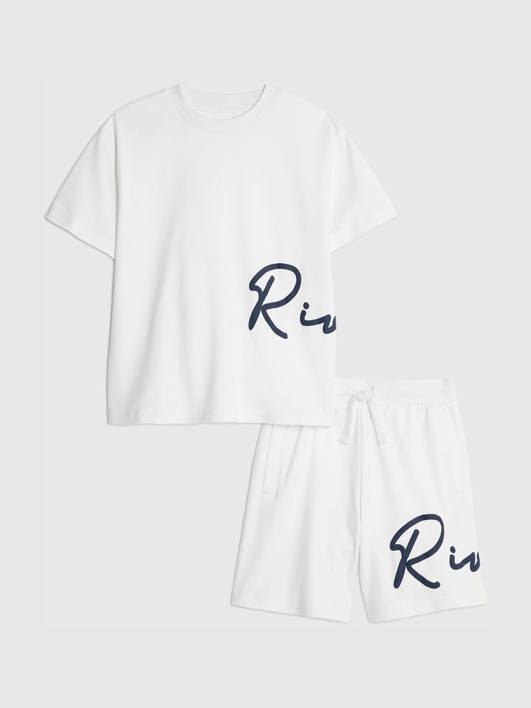 Dsiney Kidz - River Island White River T-Shirt & Short Set image 1